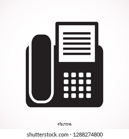 Fax icon Vector.  Art. Image. logo. Sign.  Flat. app.  web. stock 