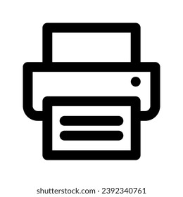 Fax Icon Vector. Black Illustration Isolated On White Background. EPS10