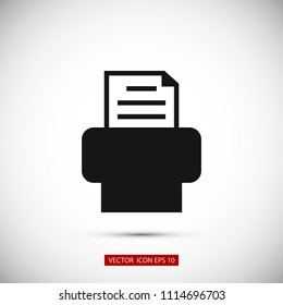 Fax icon, Vector EPS 10 illustration style