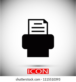 Fax icon, Vector EPS 10 illustration style