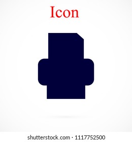 Fax icon, Vector EPS 10 illustration style