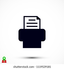 Fax icon, Vector EPS 10 illustration style
