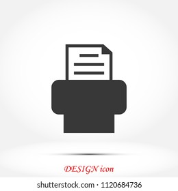 Fax icon, Vector EPS 10 illustration style