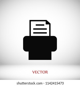 Fax icon, Vector EPS 10 illustration style