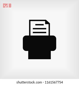 Fax icon, Vector EPS 10 illustration style