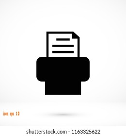 Fax icon, Vector EPS 10 illustration style