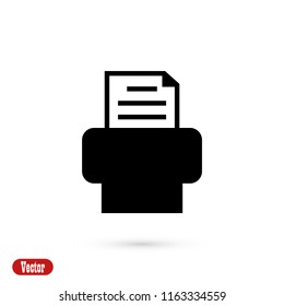 Fax icon, Vector EPS 10 illustration style