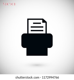 Fax icon, Vector EPS 10 illustration style
