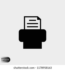 Fax icon, Vector EPS 10 illustration style