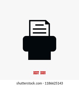 Fax icon, Vector EPS 10 illustration style