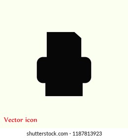Fax icon, Vector EPS 10 illustration style