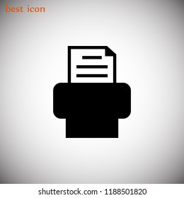 Fax icon, Vector EPS 10 illustration style