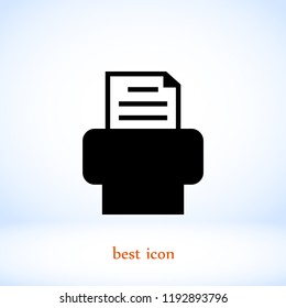 Fax icon, Vector EPS 10 illustration style