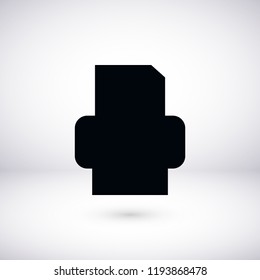 Fax icon, Vector EPS 10 illustration style