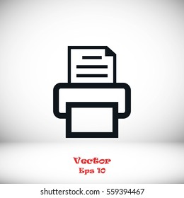 Fax icon, Vector EPS 10 illustration style