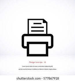 Fax icon, Vector EPS 10 illustration style