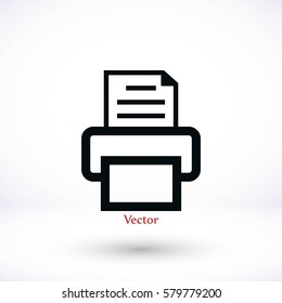 Fax icon, Vector EPS 10 illustration style