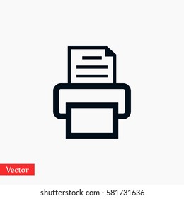 Fax icon, Vector EPS 10 illustration style