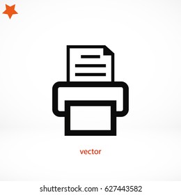 Fax icon, Vector EPS 10 illustration style