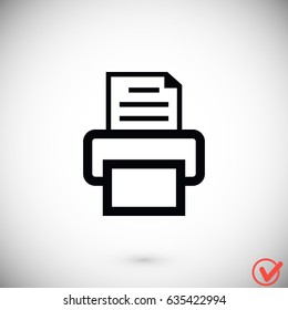 Fax icon, Vector EPS 10 illustration style