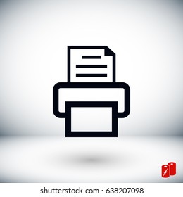Fax icon, Vector EPS 10 illustration style
