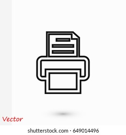 Fax icon, Vector EPS 10 illustration style
