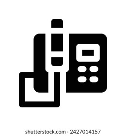 fax icon. vector glyph icon for your website, mobile, presentation, and logo design.