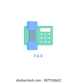 fax icon vector illustration. fax icon flat design.