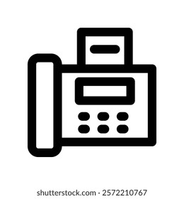 fax icon. vector line icon for your website, mobile, presentation, and logo design.