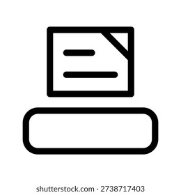 Fax Icon Vector Symbol Design Illustration