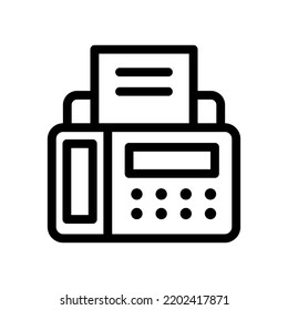 fax line icon illustration vector graphic