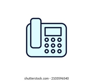 Fax line icon. Vector symbol in trendy flat style on white background. Office sing for design.