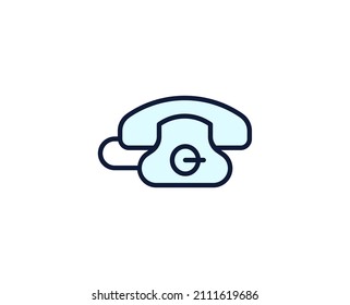 Faxzeilensymbol. Vektorsymbol im trendigen, flachen Stil auf weißem Hintergrund. Büro singt für Design.