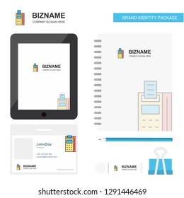 Fax machine Business Logo, Tab App, Diary PVC Employee Card and USB Brand Stationary Package Design Vector Template