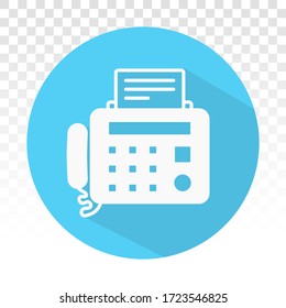 Flachbildsymbole für Faxgeräte und Websites