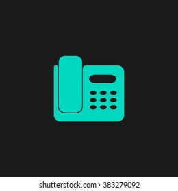 fax machine flat icon on white stock illustration 463781030