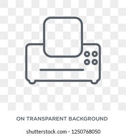 Fax Machine icon. Fax Machine design concept from Electronic devices collection. Simple element vector illustration on transparent background.