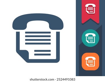 Fax, icono de la máquina de fax. Profesional, ícono de píxel perfecto. Formato EPS 10.