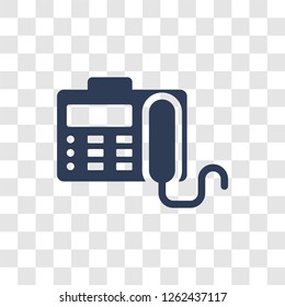 Fax Machine icon. Trendy Fax Machine logo concept on transparent background from Electronic Devices collection