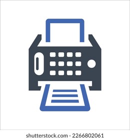Fax machine icon, Vector Graphics