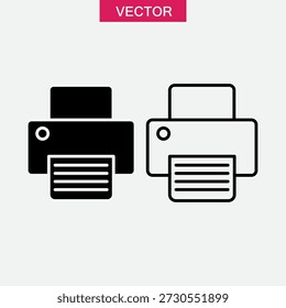 Fax Machine Symbol Vector Illustration, Office Fax Icon Vector – Minimal Design..eps
