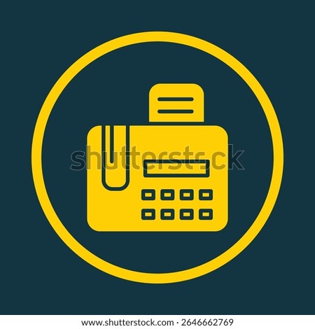 Fax Machine trendy vector art design fascinating amazing design colorful useful illustration.eps