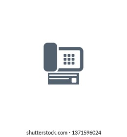 Fax machine vector icon