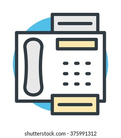 Fax Machine Vector Icon