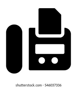 Fax Machine Vector Icon