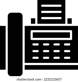 Fax machine Vector Icon Design Illustration
