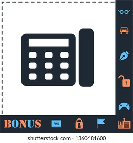 Fax. Perfect icon with bonus simple icons