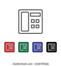 Fax, phone vector icon. Element of phone for mobile concept and web apps illustration. Thin line icon for website design and development. Vector icon