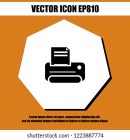 fax print icon vector