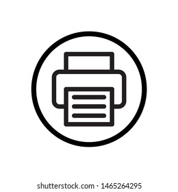 Fax or print icon vector template for business, digital, web, and print.